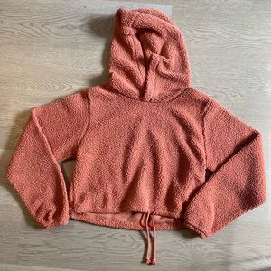 Cropped Sherpa Hoodie